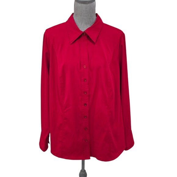 Lane Bryant Size 18/20 (2X) Button Up Shirt Long Sleeves - Picture 1 of 5
